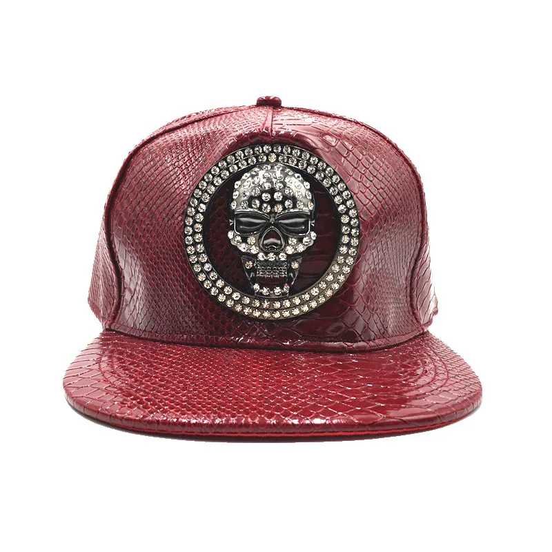 Brand Oohmy Men Women PU Leath - Snapback Hat Flat 评论和价格
