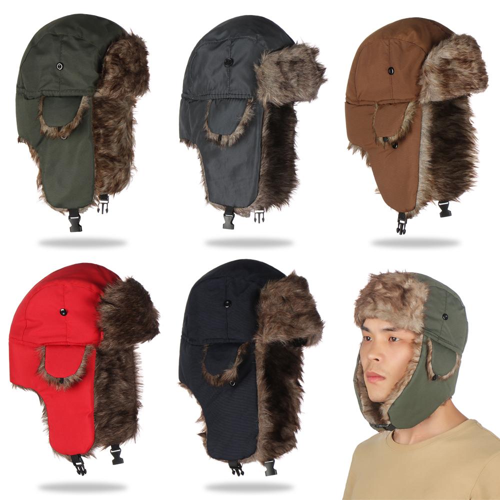 Men Women Fur Trapper Ski Hat  - Winter Trapper Hat 评论和价格