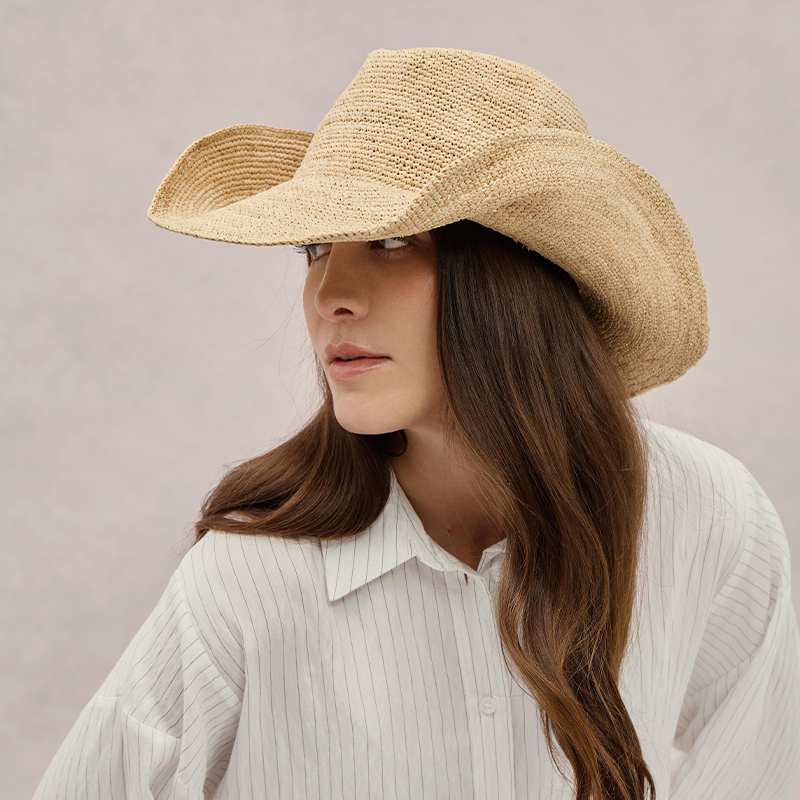 Premium Raffia Straw Hat Luxur - Cowboy Hat Straw 评论和价格