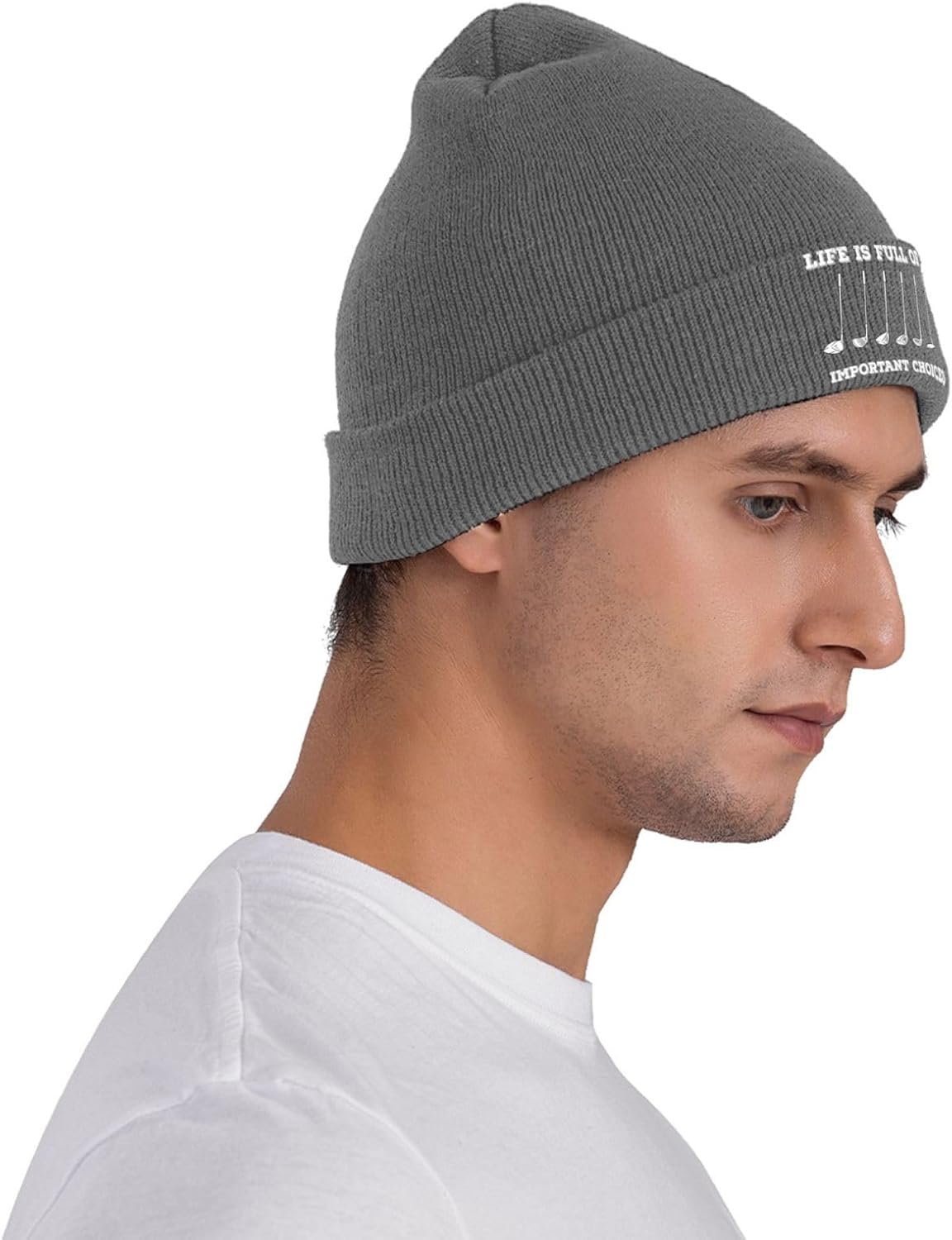 Life is Full of Important Choi - Beanie Cuffed Knit 评论和价格